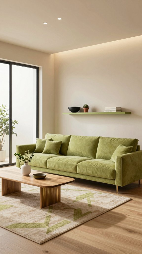 earthy beige green harmony