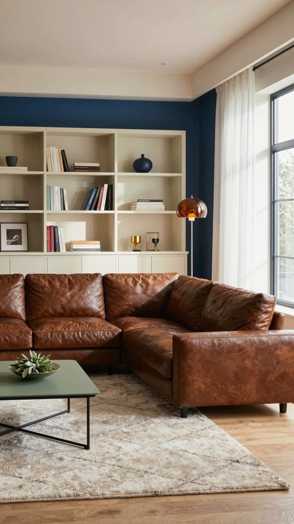 earthy brown anchored elegance