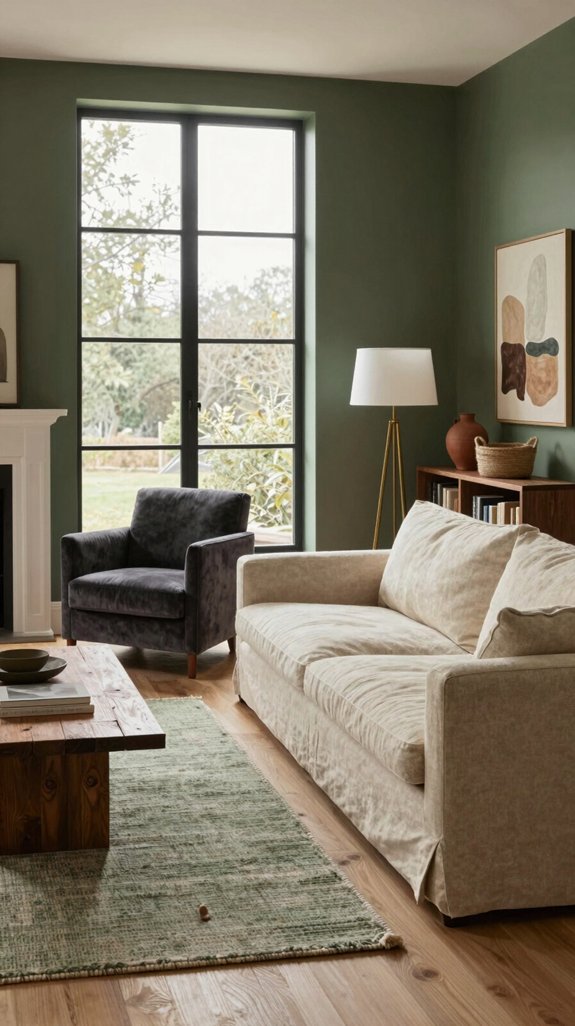 Army Green in Interiors: Colors That Complement This Earthy Shade 13 earthy green textile harmony