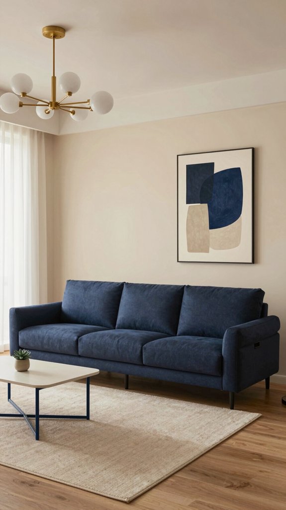 What Colour Goes With Dark Blue? 11 Elegant Pairings for Timeless Style 4 earthy muted blue beige