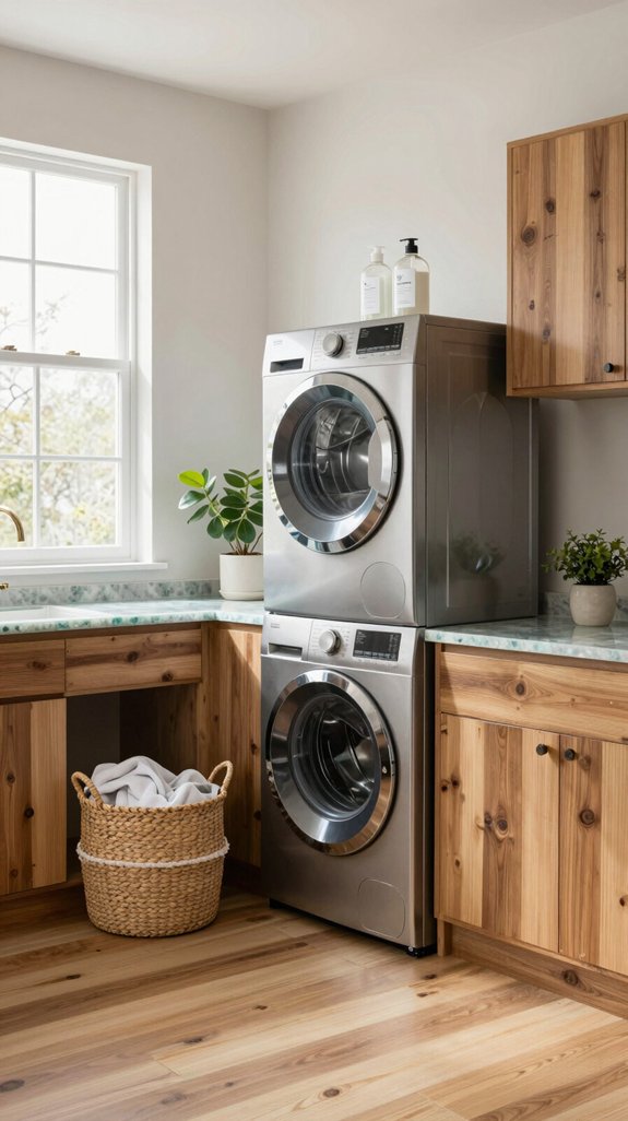 22 Modern Laundry Room Ideas for Sleek Spaces 17 eco friendly laundry room materials