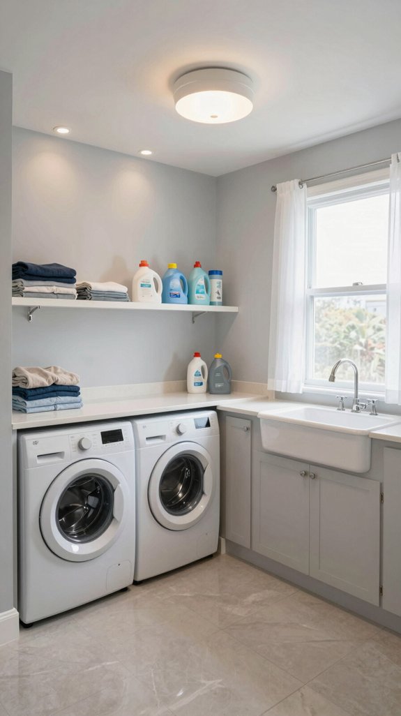efficient laundry room lighting