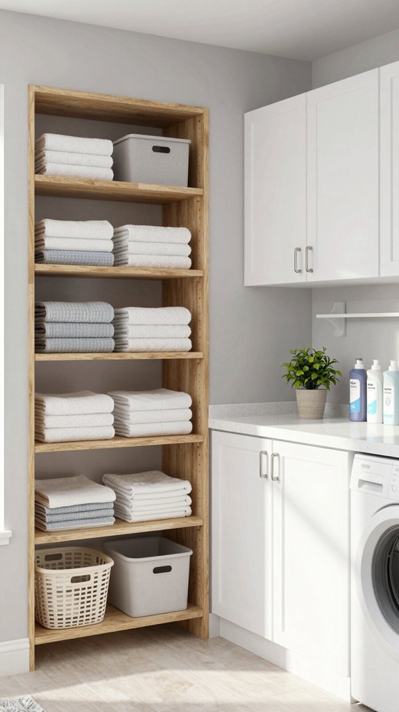 19 Laundry Room Shelf Ideas for Extra Storage 2 efficient laundry room storage
