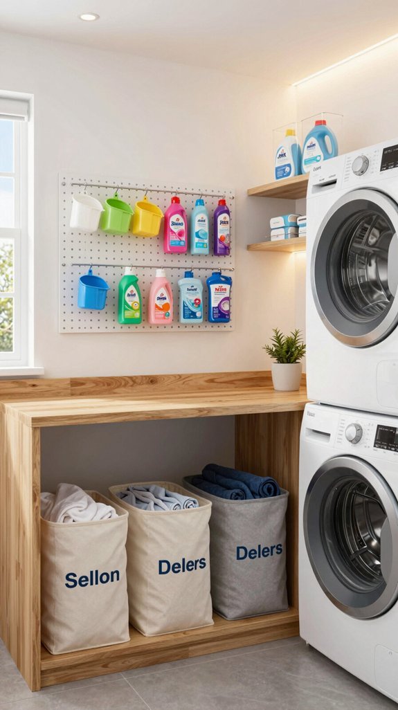 efficient laundry sorting zone