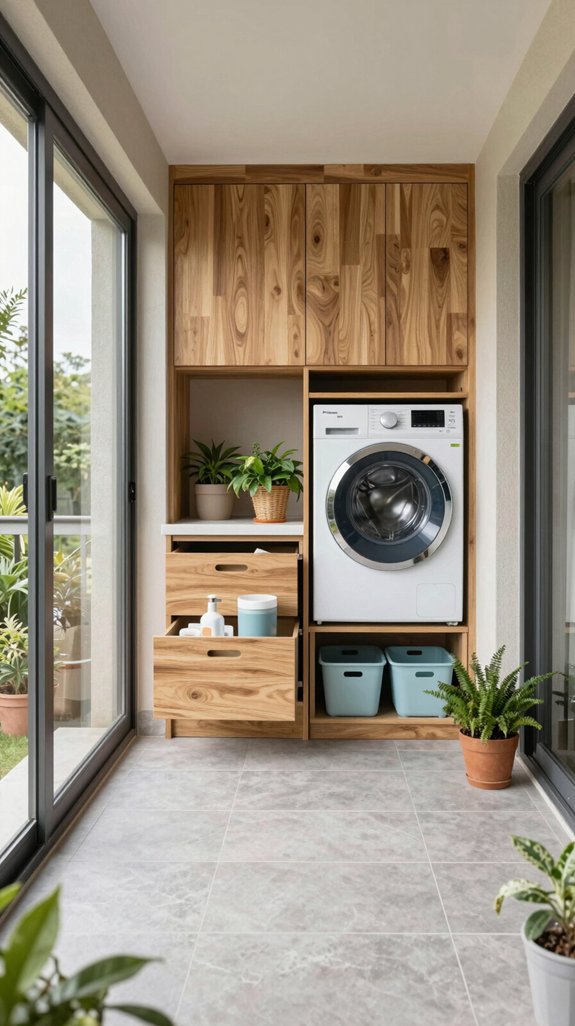 efficient outdoor laundry organization