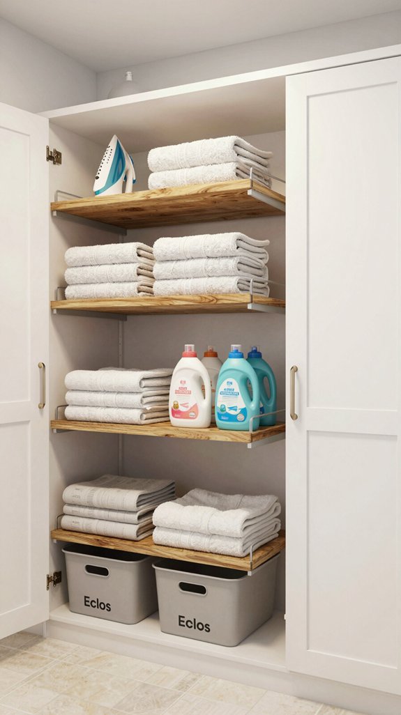 16 Laundry Room Closet Ideas for Hidden Storage 4 effortless access organized laundry