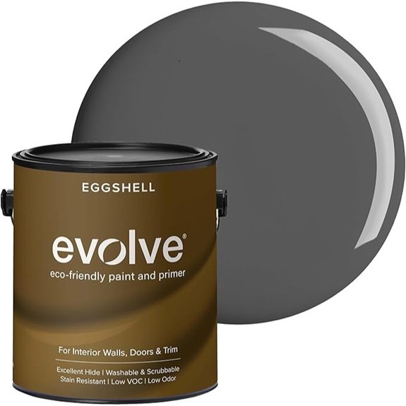 10 Cool Grey Interior Wall Paints That Elevate Any Space 4 eggshell gray paint 1 gallon low voc