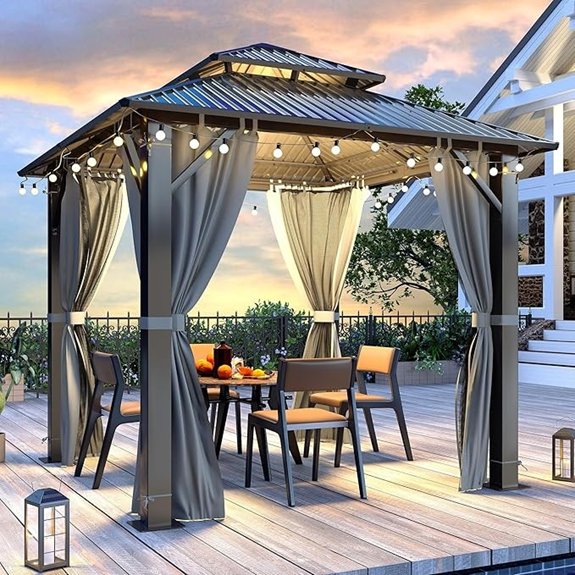 10 Best Hardtop Gazebos That Turn Any Backyard Into a Luxury Retreat 10 eight point five