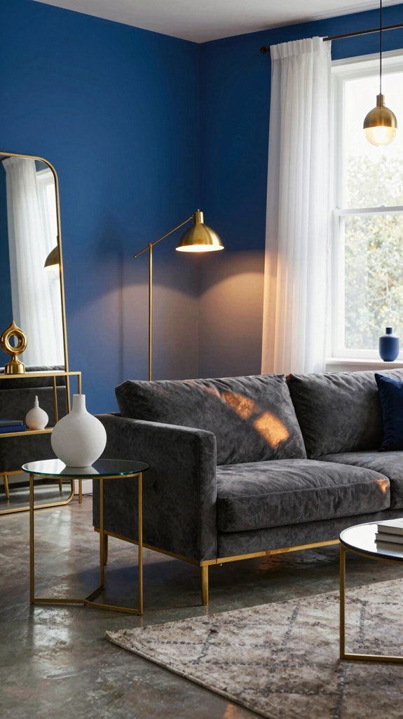 electric blue meets metallic