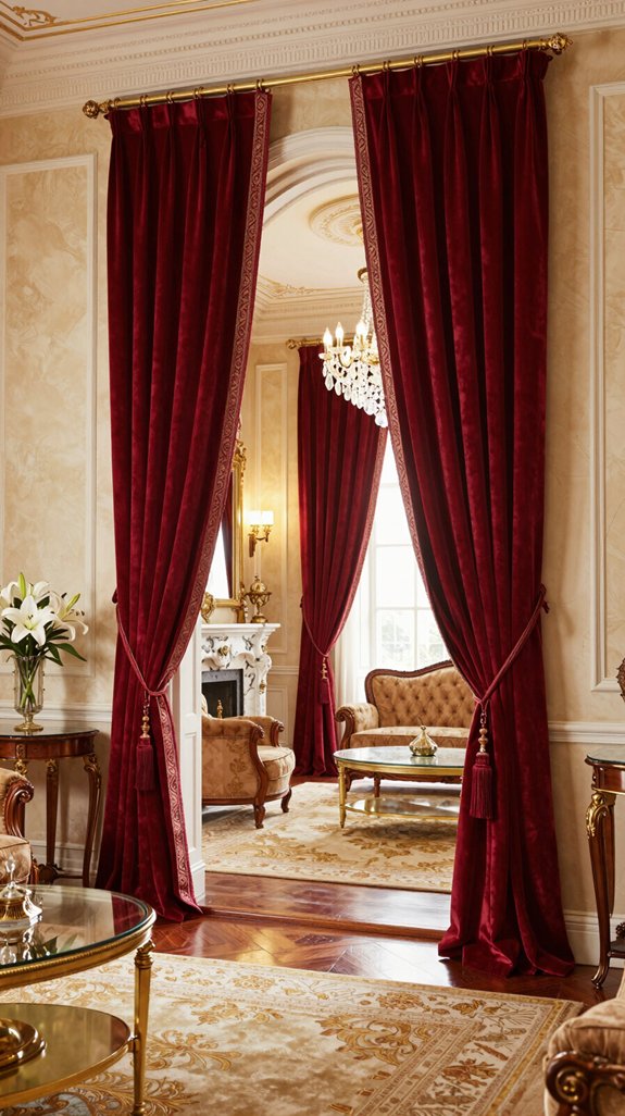 15 Luxury Classical Living Room Design Ideas 13 elegance through heavy drapes