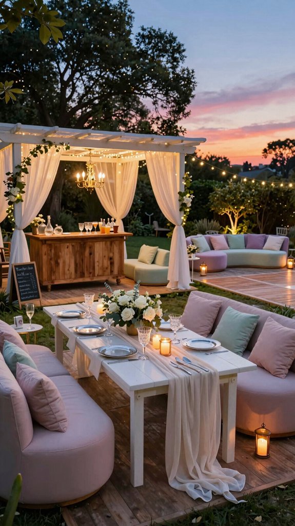 elegant backyard wedding celebration ideas