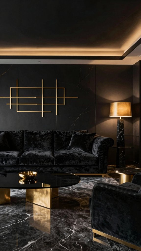 Black and Gold Interior Color Combinations That Feel Luxurious - Home ...