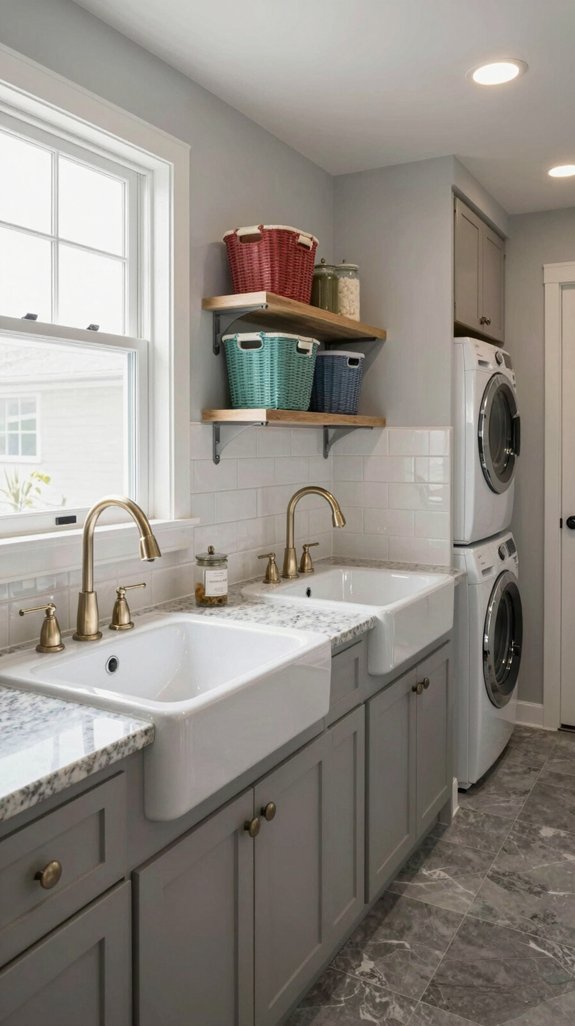 elegant double sinks transformed