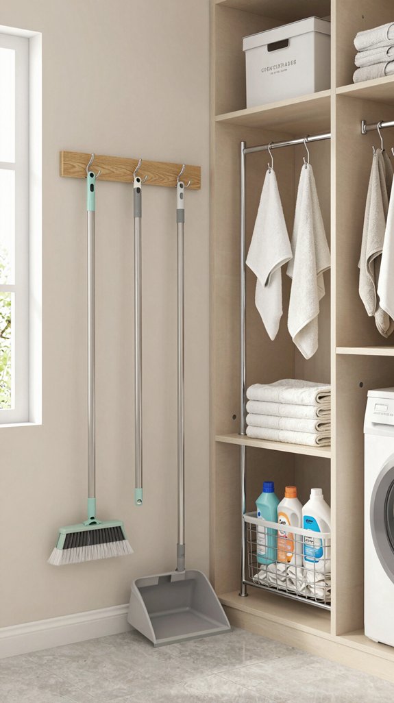 16 Laundry Room Closet Ideas for Hidden Storage 10 elegant hooks organized laundry tools
