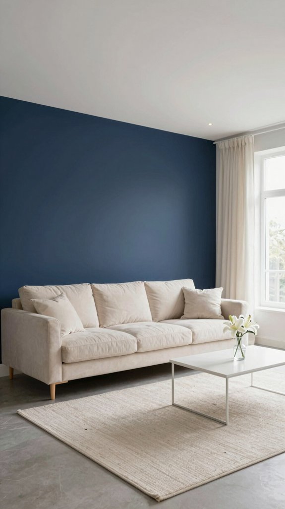 Ivory Color Pairings That Create Soft and Elegant Interiors 6 elegant navy accent elegance