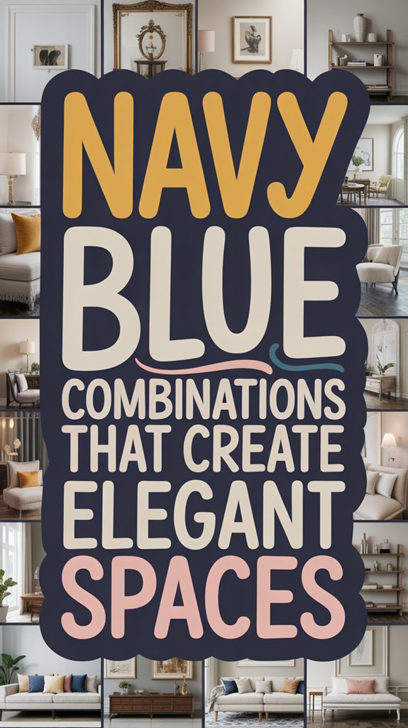 elegant navy interior palettes