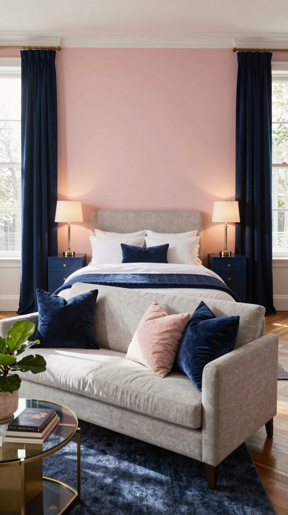 elegant pink navy retreat