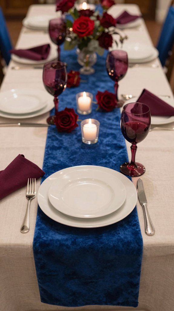 elegant plum royal contrast