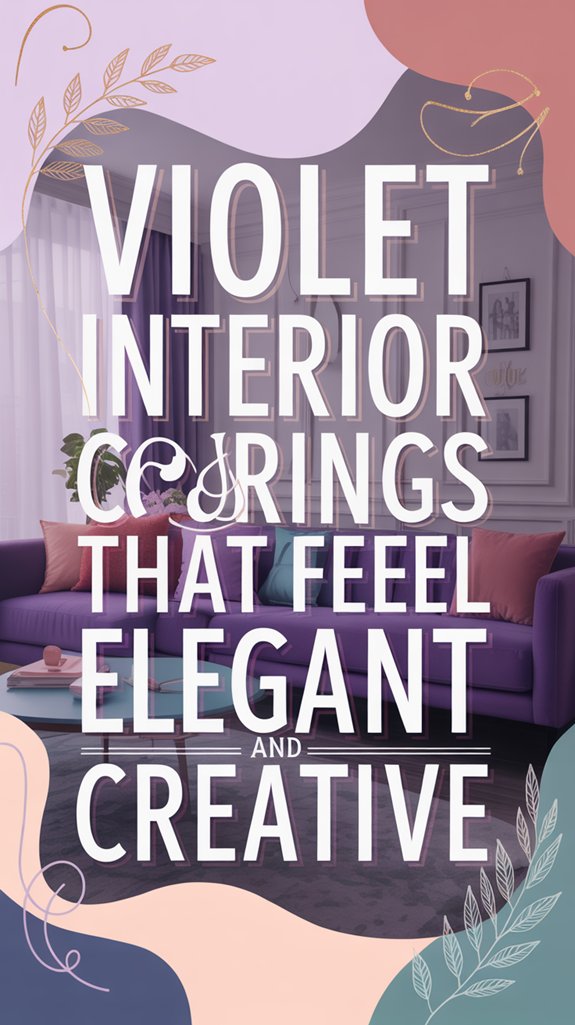 elegant violet interior pairings
