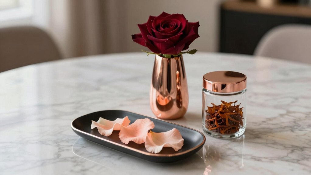 elegant warm rose gold
