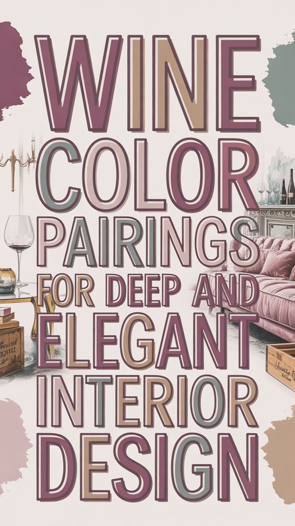 Wine Color Pairings for Deep and Elegant Interior Design 1 elegant wine color interior palette