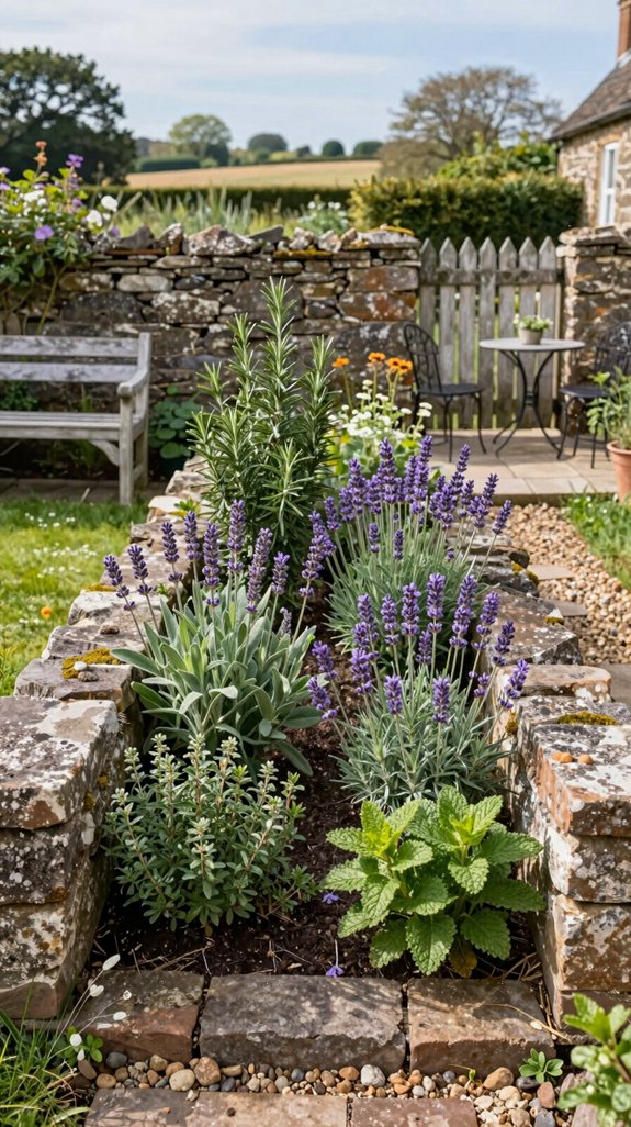 21 European Backyard Ideas for a Charming Outdoor Space 6 english cottage herb border
