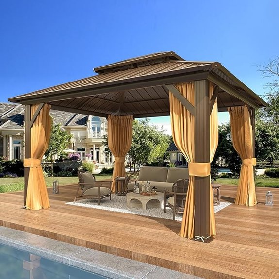 10 Best Hardtop Gazebos That Turn Any Backyard Into a Luxury Retreat 7 erommy ten outlined