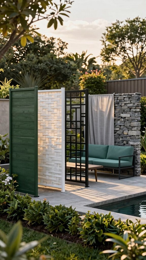 essential backyard privacy screens