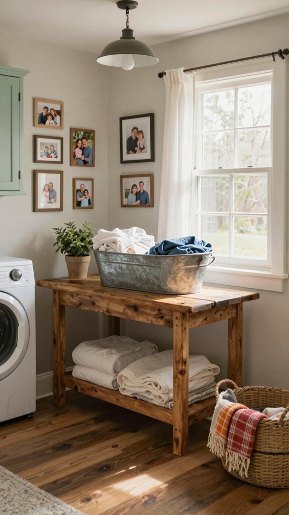 family photos enhance decor