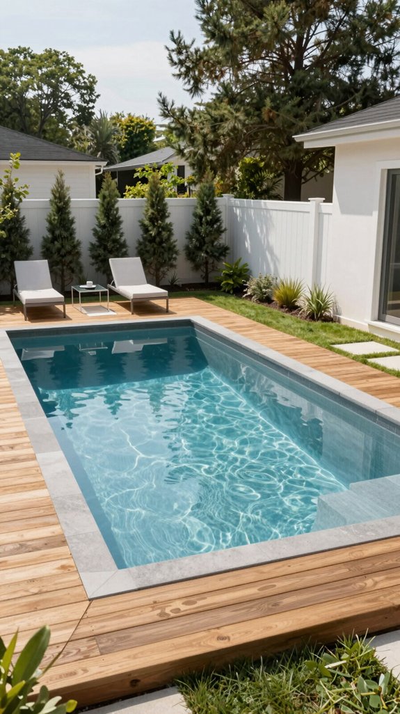 fast low maintenance fiberglass pool