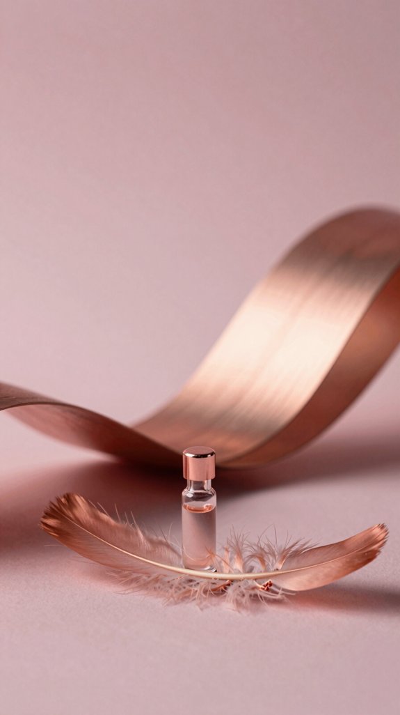 feminine rose gold warmth