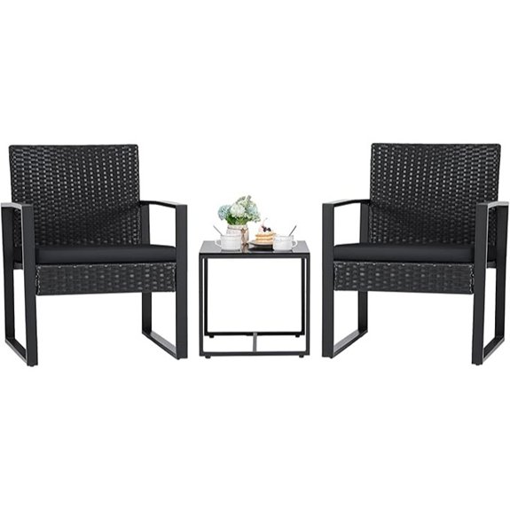 10 Best Outdoor Bistro Sets That Turn Any Patio Into a Chic Retreat 3 flamaker outdoor wicker set flamaker outdoor wicker set
