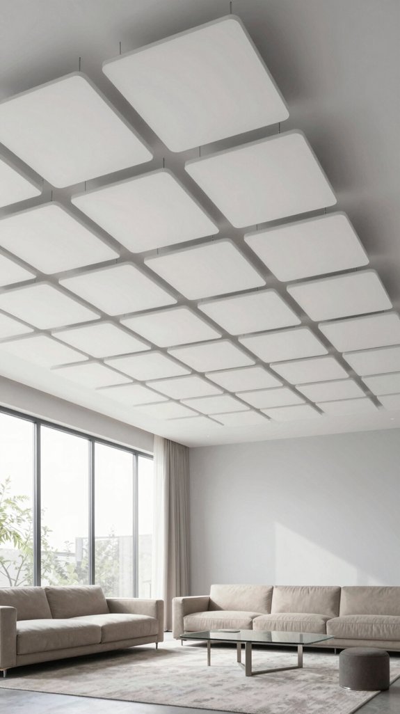 floating gypsum panel ceiling
