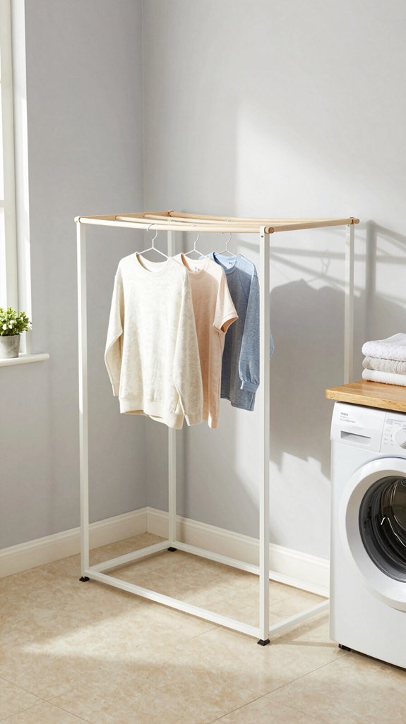 foldable wall mounted drying rack