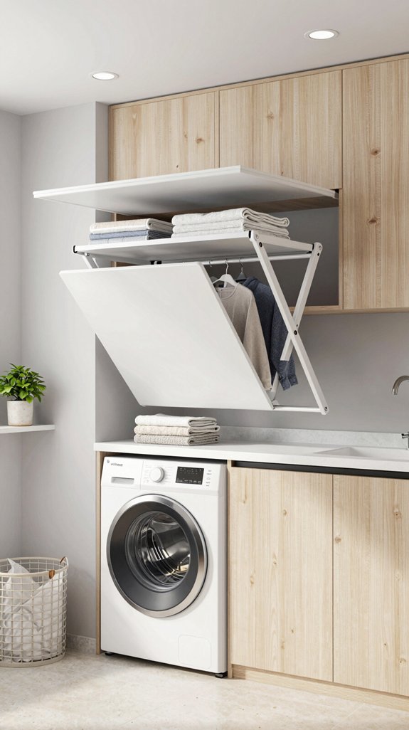 folding station above appliances