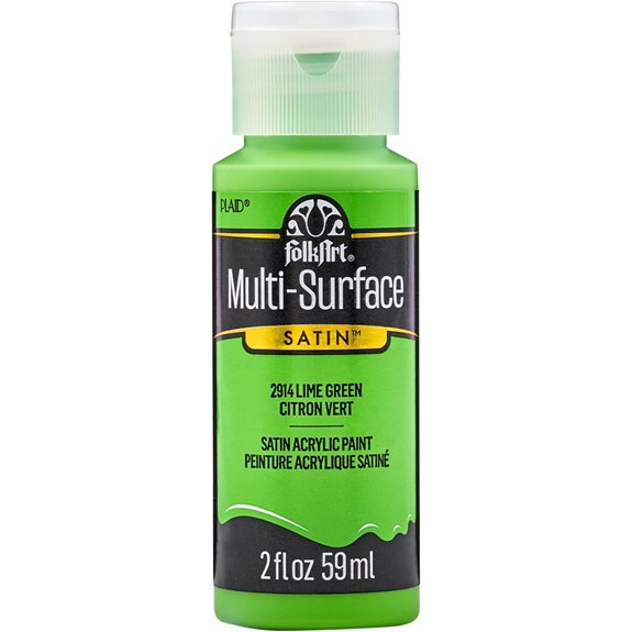 folkart lime green paint