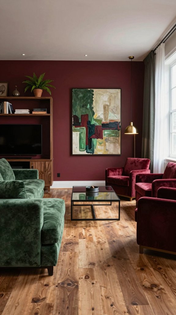 forest green grounding accents
