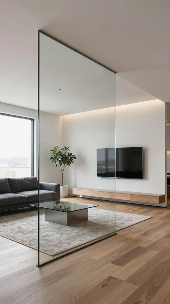 frameless glass partitions installed