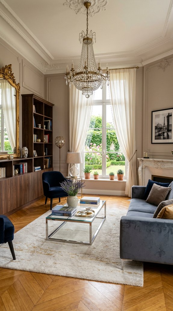 french inspired living room styles