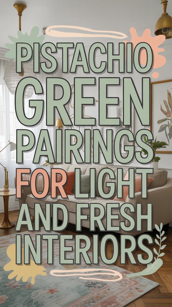 fresh pistachio interior palette