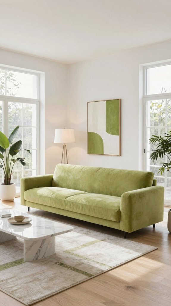 fresh pistachio white airy ambiance