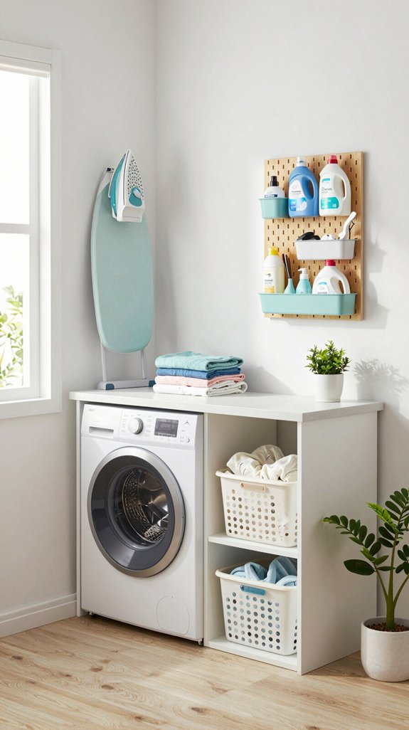 functional and organized laundry zone