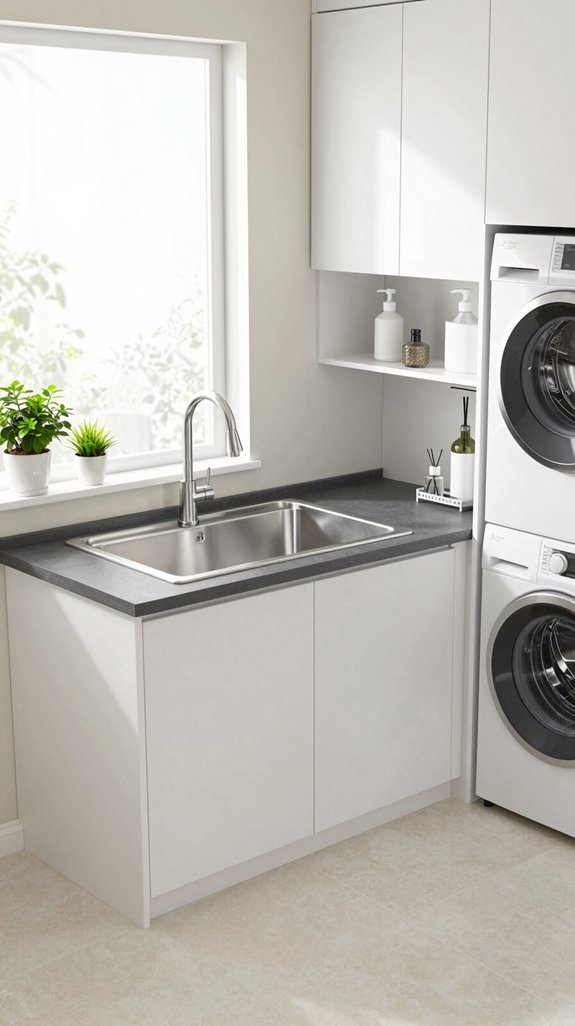 22 Modern Laundry Room Ideas for Sleek Spaces 11 functional convenience in laundry