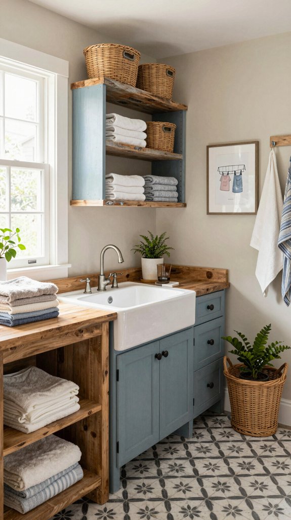 functional farmhouse laundry design