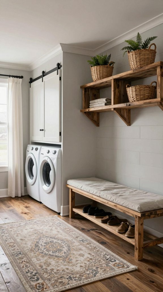 functional mudroom laundry design