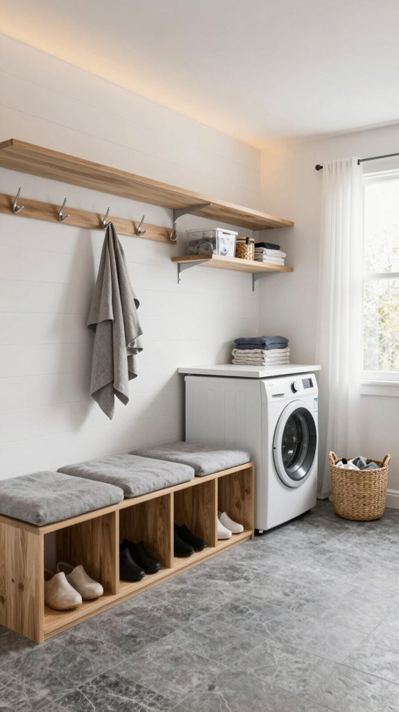 functional mudroom laundry design