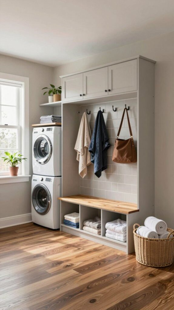 functional mudroom laundry designs