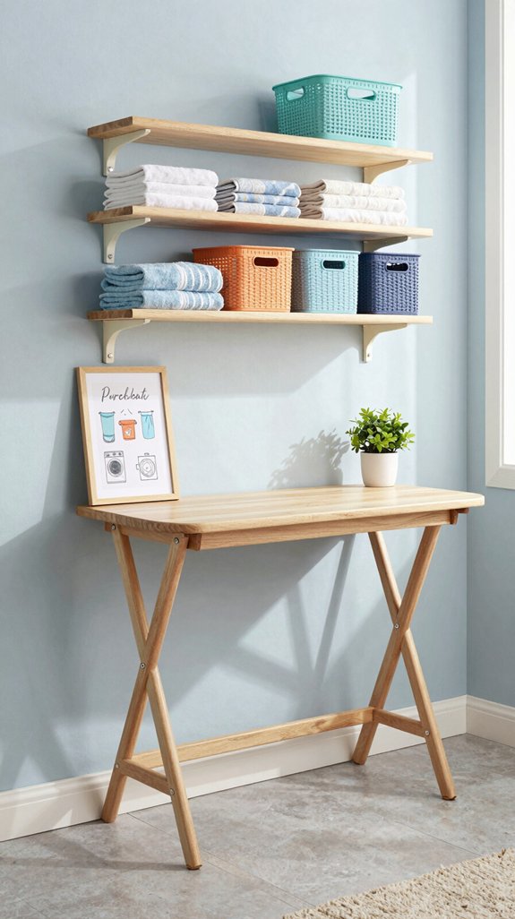 functional wall mounted tables
