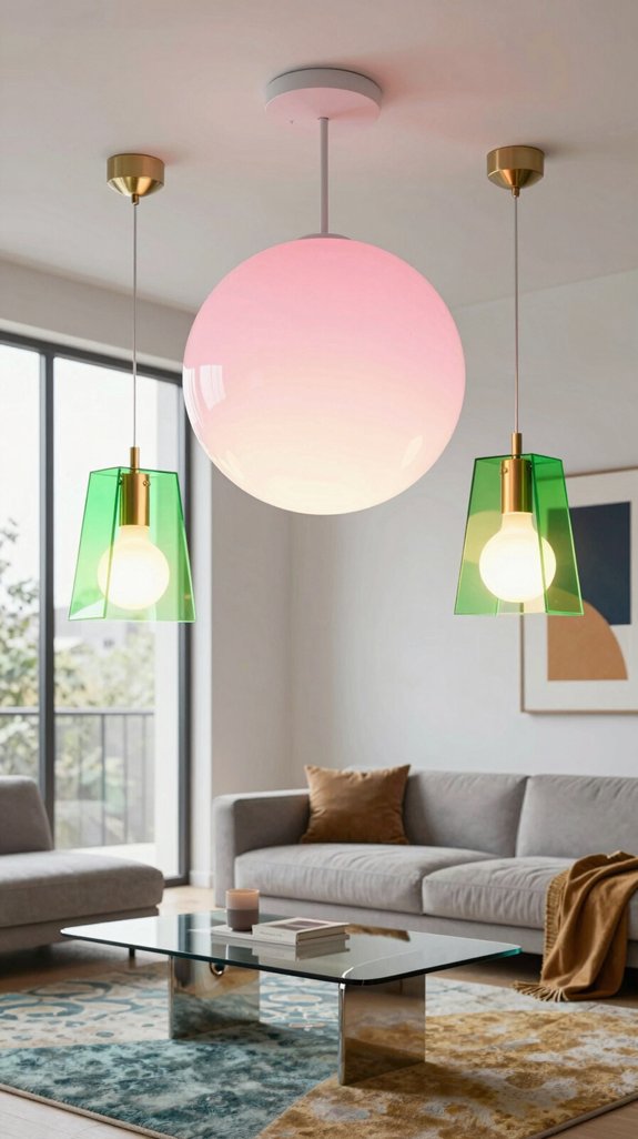 16 POP Design Ideas for Living Rooms 7 funky bold ambient lighting