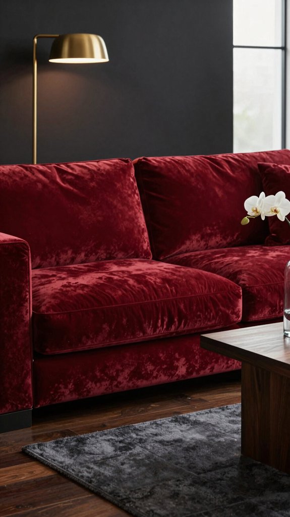 gentle care for dark red surfaces